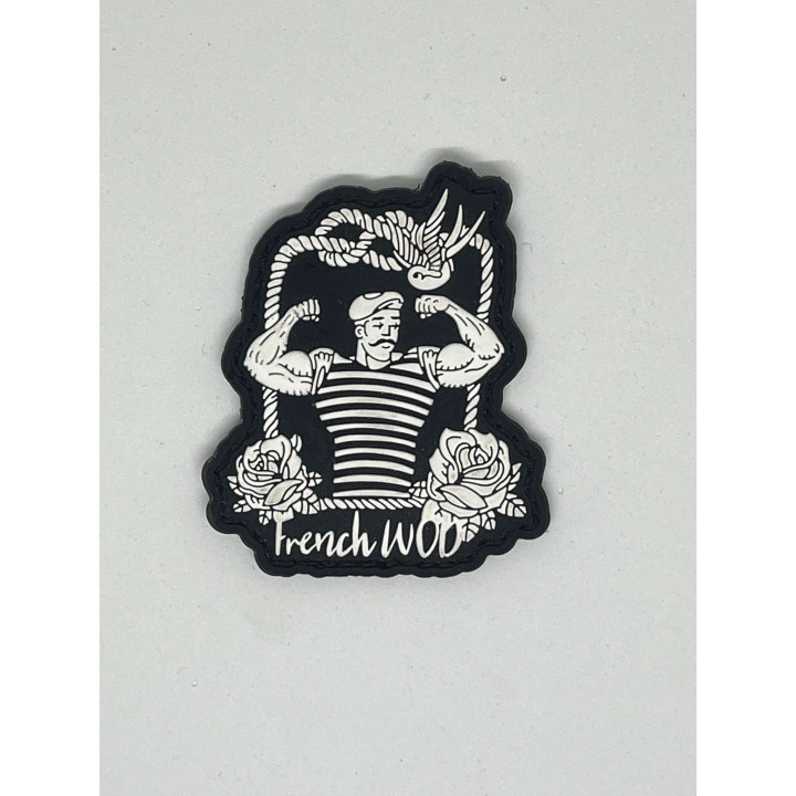 Patch PVC 3D velcro blanc FRENCH WOD | VERY BAD WOD — Noir · Taille TU