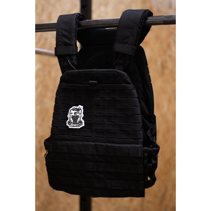 Patch PVC 3D velcro blanc FRENCH WOD | VERY BAD WOD — Noir · Taille TU
