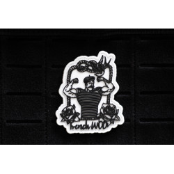 Patch PVC 3D velcro blanc FRENCH WOD | VERY BAD WOD — Noir · Taille TU