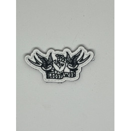 Patch PVC 3D velcro blanc FRAN | VERY BAD WOD — Noir · Taille TU