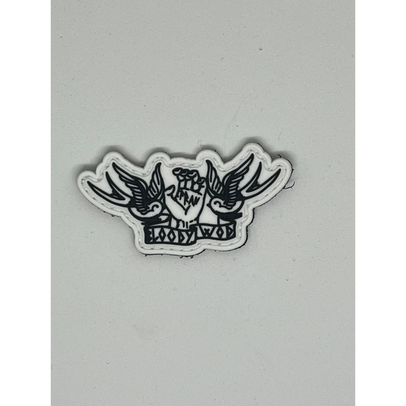 Patch PVC 3D velcro blanc FRAN | VERY BAD WOD — Noir · Taille TU