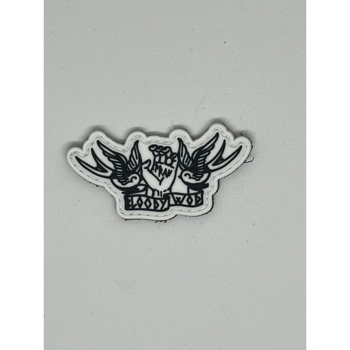 Patch PVC 3D velcro blanc FRAN | VERY BAD WOD — Noir · Taille TU