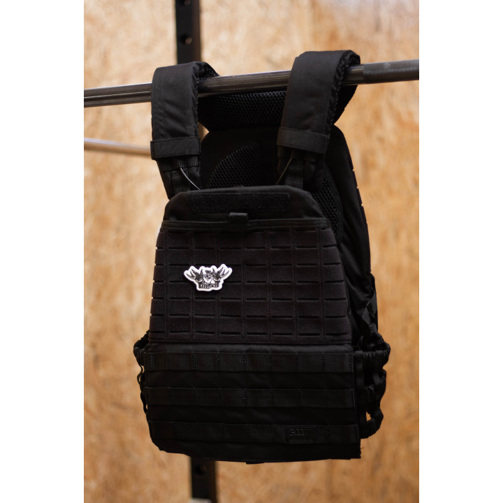 Patch PVC 3D velcro blanc FRAN | VERY BAD WOD — Noir · Taille TU