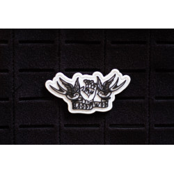 Patch PVC 3D velcro blanc FRAN | VERY BAD WOD — Noir · Taille TU