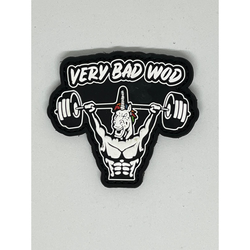 Patch PVC 3D velcro noir UNICORN SOLDIER | VERY BAD WOD — Noir · Taille TU