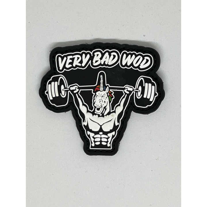 Patch PVC 3D velcro noir UNICORN SOLDIER | VERY BAD WOD — Noir · Taille TU