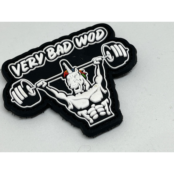 Patch PVC 3D velcro noir UNICORN SOLDIER | VERY BAD WOD — Noir · Taille TU