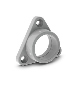 SUPPORT DE MONTAGE POUR PROFILÉ POUR RUBAN LED ALU-ROUND - ABS - POUR 
