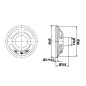 HAUT-PARLEUR MINIATURE - 2W / 8 ohm - Ø 66mm