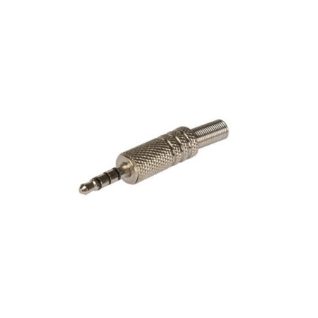JACK MÂLE 3.5 MM - STÉRÉO NICKELÉ - 4 CONNEXIONS - Velleman