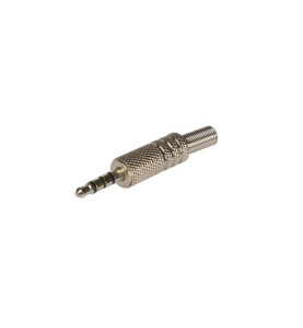 JACK MÂLE 3.5 MM - STÉRÉO NICKELÉ - 4 CONNEXIONS - Velleman
