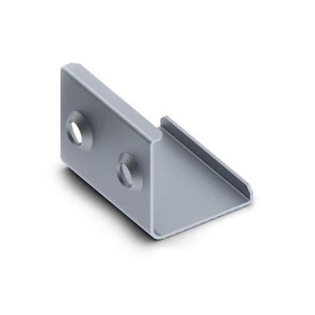 SUPPORT DE MONTAGE POUR PROFILÉ POUR RUBAN LED ALU-45 - ACIER À RESSORT - ARGENT