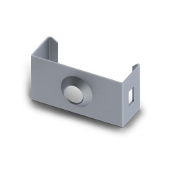 SUPPORT DE MONTAGE POUR PROFILÉ POUR RUBAN LED SLIMLINE LARGEUR 8 mm - ACIER À RESSORT - ARGENT