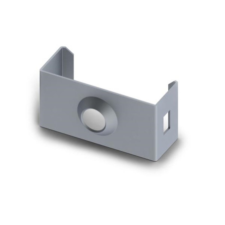 SUPPORT DE MONTAGE POUR PROFILÉ POUR RUBAN LED SLIMLINE LARGEUR 8 mm - ACIER À RESSORT - ARGENT
