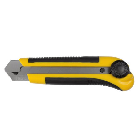 CUTTER ROBUSTE - LAME 25 mm - AVEC SYSTÈME DE BLOCAGE - PRL