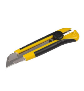 CUTTER ROBUSTE - LAME 25 mm - AVEC SYSTÈME DE BLOCAGE - PRL