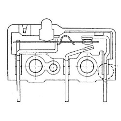 MICRORUPTEUR 5A, SANS LEVIER DE COMMANDE
