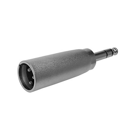 XLR MALE 3 BROCHES VERS FICHE JACK MALE 6.35mm STEREO - Velleman