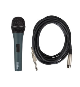 MICROPHONE DYNAMIQUE NOIR AVEC MALLETTE - VS