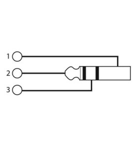 XLR MALE 3 BROCHES VERS FICHE JACK MALE 6.35mm STEREO - Velleman