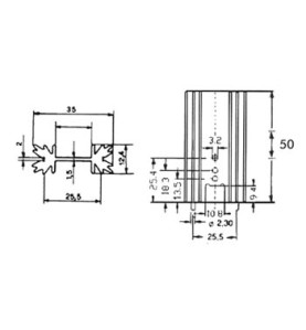 REFROIDISSEUR TO220 6°C/W AVEC BROCHES - Velleman
