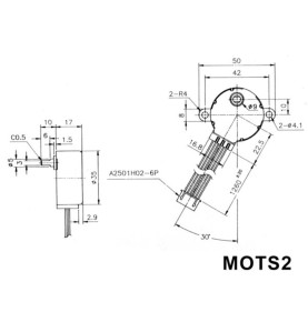 MOTEUR PAS A PAS 12VCC 60mA (ANGLE 7.5° / 48 PAS) - Velleman