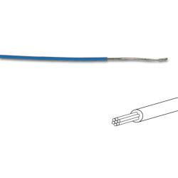 FIL DE CÂBLAGE -  ø 1.4 mm - 0.2 mm² - MULTIBRIN - BLEU - Velleman