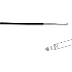FIL DE CÂBLAGE -  ø 1.4 mm - 0.2 mm² - MULTIBRIN - NOIR - Velleman