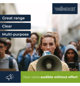 MEGAPHONE PUISSANT - 25 W - Velleman