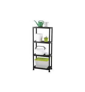 Etagère de rangement - 60 x 30 x 138 cm - 4 étagères - PRL