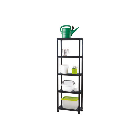 Étagère de rangement - 80 x 30 x 181 cm - 5 étagères - PRL