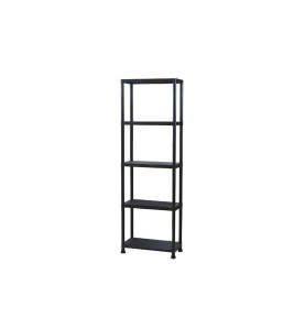 Étagère de rangement - 80 x 30 x 181 cm - 5 étagères - PRL