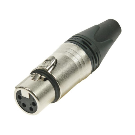 NEUTRIK - CONNECTEUR XLR, 4 POINTS FEMELLE, ARGENTE, NICKEL - VS