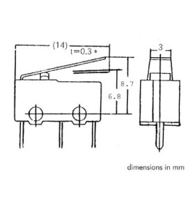 MICRORUPTEUR SUBMINIATURE 3A - Velleman