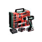 Perceuse-visseuse sans fil BS 18 L, 18 V, 2 x 2 Ah Li-power, chargeur SC 30, mallette de transport en plastique, atelier mobile