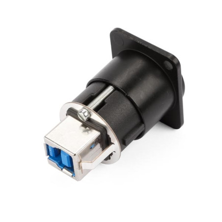 NEUTRIK - CHANGEUR DE GENRE USB 3.0 RÉVERSIBLE (TYPE A ET B) - BOÎTIER D NICKELÉ - NOIR