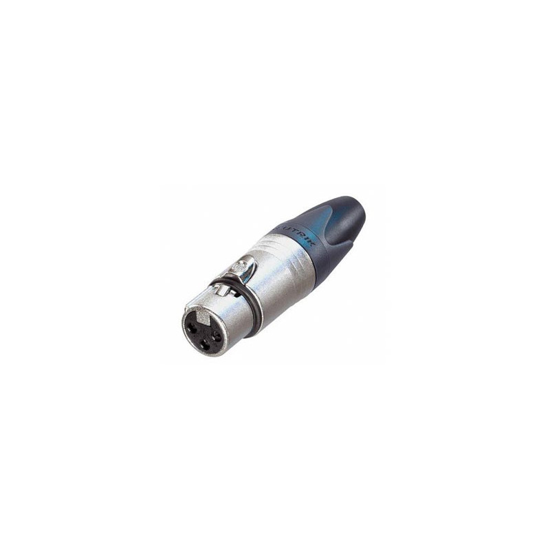 NEUTRIK - CONNECTEUR XLR, 3 POINTS FEMELLE, ARGENTÉ, NICKEL