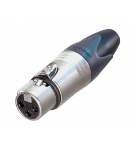 NEUTRIK - CONNECTEUR XLR, 3 POINTS FEMELLE, ARGENTÉ, NICKEL - VS