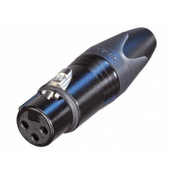 NEUTRIK - CONNECTEUR XLR, 3 POINTS FEMELLE, ARGENTE, NOIR - VS