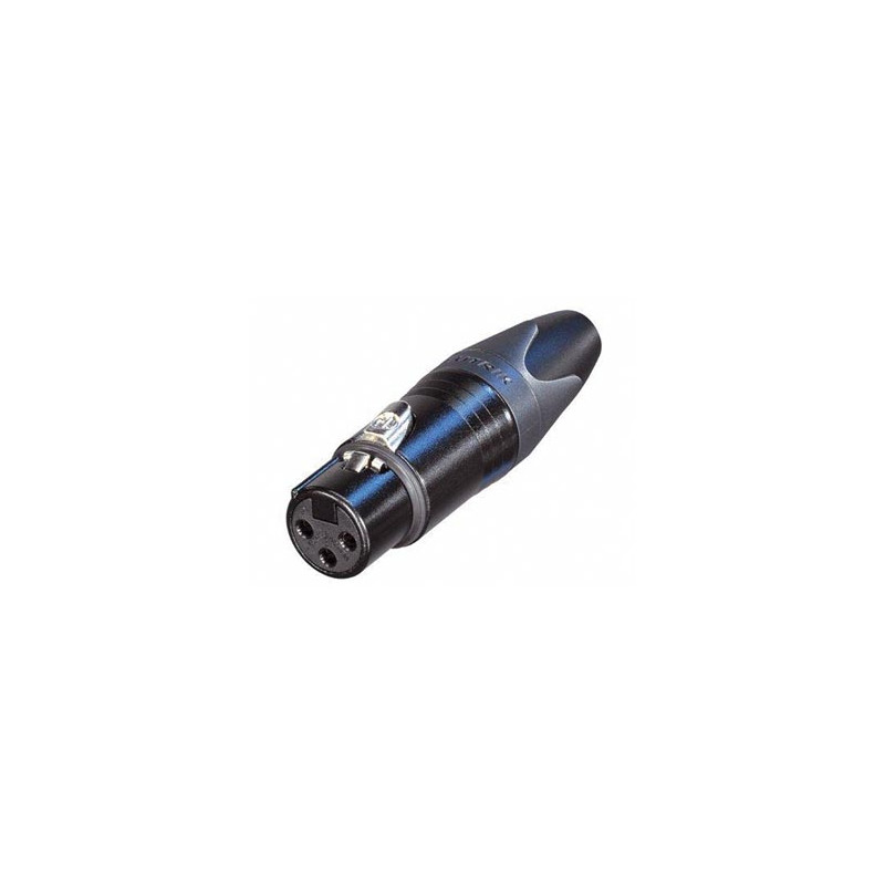 NEUTRIK - CONNECTEUR XLR, 3 POINTS FEMELLE, ARGENTE, NOIR