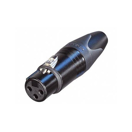 NEUTRIK - CONNECTEUR XLR, 3 POINTS FEMELLE, ARGENTE, NOIR - VS