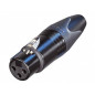 NEUTRIK - CONNECTEUR XLR, 3 POINTS FEMELLE, ARGENTE, NOIR