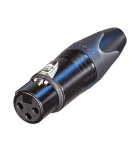 NEUTRIK - CONNECTEUR XLR, 3 POINTS FEMELLE, ARGENTE, NOIR - VS