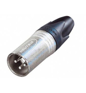 NEUTRIK - CONNECTEUR XLR, 3 POINTS MÂLE, ARGENTÉ, NICKEL - VS