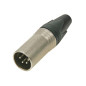 NEUTRIK - CONNECTEUR XLR, 4 POINTS MÂLE, ARGENTÉ, NICKEL