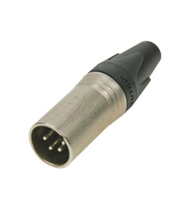 NEUTRIK - CONNECTEUR XLR, 4 POINTS MÂLE, ARGENTÉ, NICKEL - VS