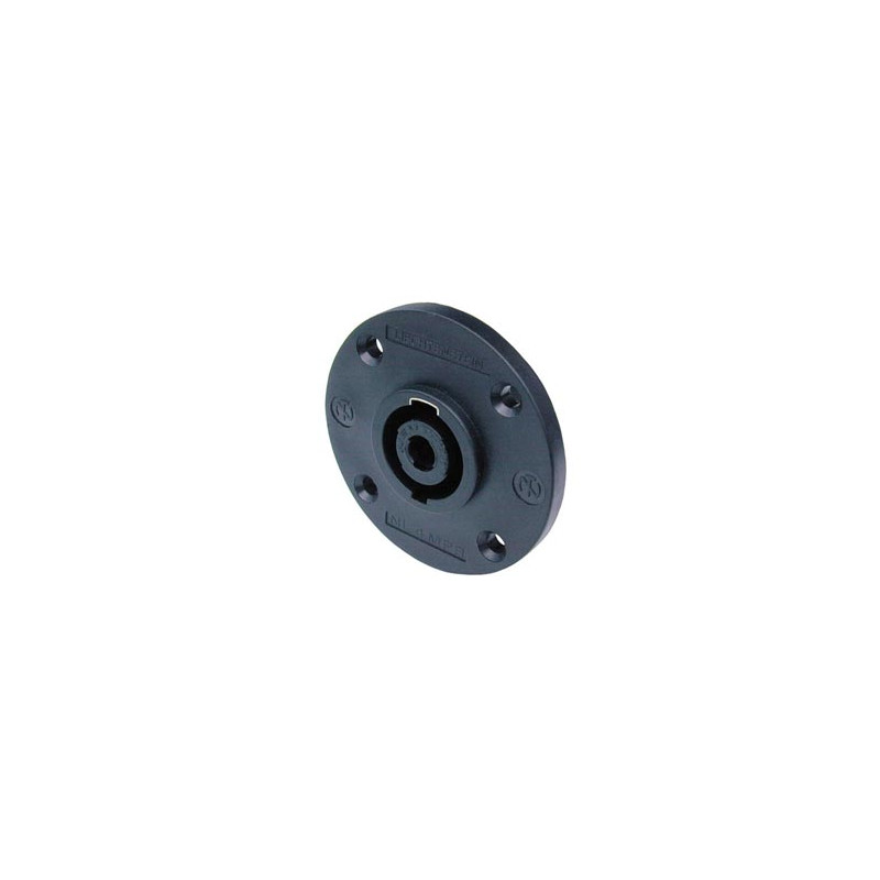 NEUTRIK - EMBASE SPEAKON, 4 POINTS MÂLE, NOIR, TYPE D, ROND NEUTRIK - EMBASE SPEAKON, 4 POINTS MÂLE, NOIR, TYPE D, ROND
