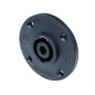 NEUTRIK - EMBASE SPEAKON, 4 POINTS MÂLE, NOIR, TYPE D, ROND NEUTRIK - EMBASE SPEAKON, 4 POINTS MÂLE, NOIR, TYPE D, ROND
