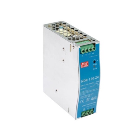 ALIMENTATION - 1 SORTIE - 120 W - 24 V - 5 A - MONTAGE SUR RAIL DIN - 