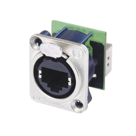 NEUTRIK - ETHERCON - CHÂSSIS MÉTALLIQUE AVEC RJ45 STANDARD MONTÉ À L'A